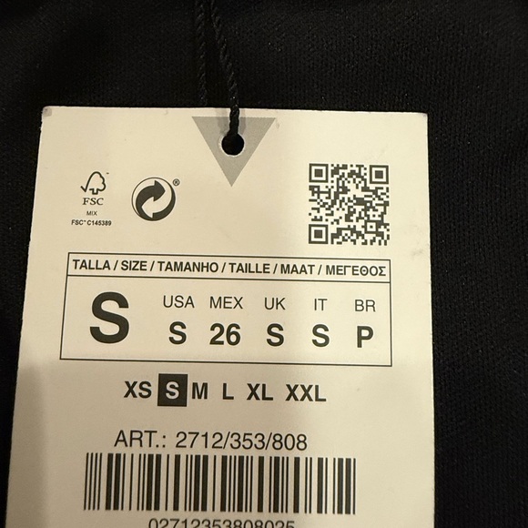 ZARA Silver Draped Sequin Mini Dress – Size Small – NWT - Picture 5 of 9